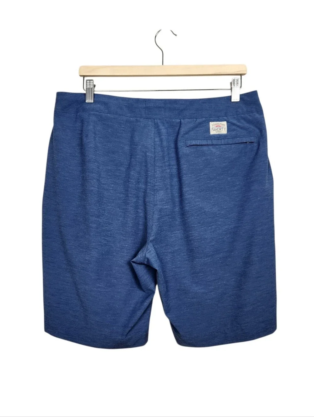 Faherty All Day Shorts Chino Blue Mens Size 34